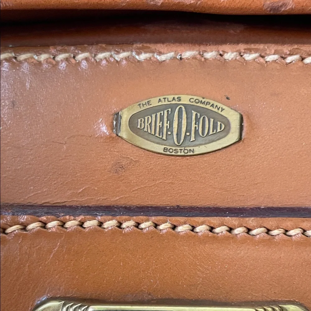 Vintage Tan Leather Brief/Doctor Case